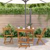 Klappbarer Gartentisch, Balkontisch 110 cm Massivholz Akazie Bild 3