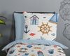 Good Morning Kinder Bettwäsche 135x200 Ahoy Maritim Meer See hellblau 33087 Bild 3