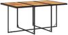 vidaXL 11-tlg. Garten-Essgruppe mit Kissen Schwarz Poly Rattan 3211155 Bild 4