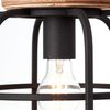 Brilliant Leuchten No. 99255-66 Pendelleuchte Gwen 3-flammig E27 schwarz antik holz Bild 2