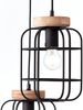 Brilliant Leuchten No. 99255-66 Pendelleuchte Gwen 3-flammig E27 schwarz antik holz Bild 3