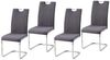 HTI-Line Freischwinger Schwingstuhl KellyC Grau 4er (Set, 4 St), Freischwinger Esszimmerstuhl Bild 2