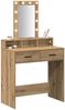 vidaXL Schminktisch mit Speicher Braun 79 x 41 x 140 cm Holzwerkstoff 865171 Bild 3