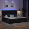 vidaXL Bett mit Stauraum und LED Schwarz 200 x 200 cm Polyester 3372503 Bild 5