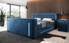 Boxspringbett Divalo mit TV Lift und Stauraum 180x200 Blau H2 (bis 70kg) Bild 2