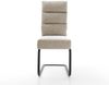 Freischwinger Pela-Flex Webstoff Soft Beige Freischwinger flach Schwarz Taschenfederkern Bild 2