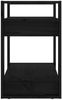 vidaXL Bücherregal/Raumteiler Schwarz 60x35x57 cm Massivholz Kiefer 813878 Bild 4
