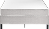 Boxspringbett ohne Kopfteil Stoff COUNTESS 120 x 200 cm Hellgrau Bild 4