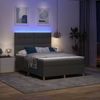 vidaXL LED Boxspringbett mit Kopfteil Dunkelgrau 160 x 200 cm Stoff 3343111 Bild 5