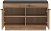 Sitzbank Delaware / Delamar, Holzwerkstoff, Holzfarben, 88 x 58 x 40 cm Bild 2