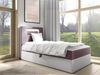 Boxspringbett 'Gladino Junior 1' rosa 80x200 cm Links Bild 2