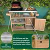 Coemo Servierwagen Grillstation James M Kücheninsel Holz, auf Rollen 118 x 47 x 92 cm Bild 4