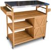 Coemo Servierwagen Grillstation James M Kücheninsel Holz, auf Rollen 118 x 47 x 92 cm Bild 2