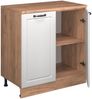 Kommode unter Schräge Rion Weiß Landhaus 80 x 81.6 cm ohne Schräge mit 2 Türen Vicco Bild 4
