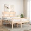 vidaXL Seniorenbett mit Kopfteil 120x200 cm Massivholz 3195346 Bild 3