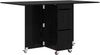 vidaXL Esstisch 2 pcs 140 x 80 x 77 cm Holzwerkstoff Schwarze Eiche 3424933 Bild 2