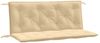 vidaXL Gartenbank-Auflagen 2 Stk. Melange Beige 120x50x7 cm Stoff 4002600 Bild 2