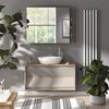 Badspiegelschrank Edelin Cashmere 100 x 75 cm mit Regalen Vicco Bild 3
