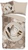 hip Flanell Bettwäsche 155 X 220 cm + 1- 80 X 80 cm Ringhda mandalas and feathers braun Bild 1