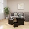 vidaXL Beistelltische 3-tlg. Schwarz Holzwerkstoff 808586 Bild 5