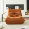 1-Sitzer Loungesessel B 90 x T 105 x H 72 cm aus Teddyfleece Bild 3