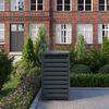 STEELSØN 'Kestra' Mülltonnenbox 1er 240 Liter, anthrazit, Mülltonnenverkleidung aus Stahl, wetterfest, 116x80x69 cm, Müllbox für 1 Tonne Bild 2