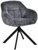 Duhome Loungesessel, Armlehnstuhl aus Chenille-Stoff, Schminktisch Stuhl 360° drehbar Bild 2