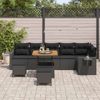 vidaXL Gartensofa-set 9 pcs Schwarz Poly-Rattan 3361759 Bild 3