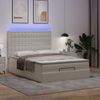 vidaXL Ottoman-Bett mit Matratze & LEDs Weiß 140x200 cm Kunstleder 3313856 Bild 3