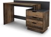 byLIVING Schreibtisch BELFAST / Rechts oder Links montierbar / 3 Schubkästen / Old Navy - Anthrazit / Bürotisch / Schreibtisch / B 138, H 83,5, T 51,5 cm Bild 2