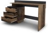 byLIVING Schreibtisch BELFAST / Rechts oder Links montierbar / 3 Schubkästen / Old Navy - Anthrazit / Bürotisch / Schreibtisch / B 138, H 83,5, T 51,5 cm Bild 5