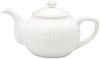 Greengate Teekanne Alice White Steingut Weiß Bild 5