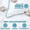 KNERST Kopfkissen Kopfkissen Fitform Technologie 100% Polyester, Füllung: FitForm Technologie – 100% Polyester, ergonomisches Schlafkissen ideal für jede Schlafposition, Kissen mit eleganter, grüner Biese Bild 2