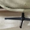 Bronx71 Sessel mit Hocker Cristo Leinen drehbar olivgrün Bild 5