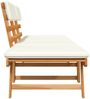 vidaXL Gartenbank 2-in-1 mit Polstern 190 cm Massivholz Akazie 42647 Bild 4
