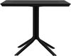 CLP Gartentisch Lenval 80 x 80 cm robust & wetterfest,schwarz Bild 5