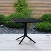 CLP Gartentisch Lenval 80 x 80 cm robust & wetterfest,schwarz Bild 3