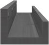 vidaXL Wandregale 2 Stk. Grau 80x12x9 cm Massivholz Kiefer 823591 Bild 5