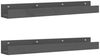 vidaXL Wandregale 2 Stk. Grau 80x12x9 cm Massivholz Kiefer 823591 Bild 2