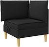 vidaXL Modular Sofa Set mit Stauraum 5 pcs Schwarz Stoff 3413686 Bild 4
