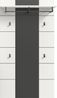 xonox. home - Paneel Canu 80 x 145 x 29 cm in Basalt grau und weiß Nb. - Wandpaneel Wandboard Wandgarderobe Garderobenwand Garderobenpaneel Flurpaneel - modern & stilvoll Bild 2