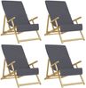 vidaXL Strandtücher 4 Stk. Anthrazit 60x135 cm Stoff 400 GSM 3157054 Bild 2