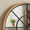 EDAXO Wandspiegel Großer dekorativer Wandspiegel ARCUS, 110 x 56 cm, Fensterstil Bild 3