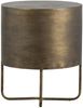 Nachttisch Glossy Rund, Metall Gold, 39 x 39 x 48 cm Bild 3