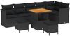 vidaXL Gartensofa-set 9 pcs Schwarz Poly-Rattan 3361499 Bild 2