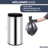Sensor Mülleimer Küche 70L Edelstahl - Automatik Bewegungssensor Klemmring | Smarter Abfalleimer mit Deckel Müllbehälter Kücheneimer Bild 3