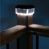 GreenBlue LED Gartenleuchte Solarmastleuchte für Zaun Outdoor geeignet, LED fest integriert, Warmweiß, solarbetriebene LED Gartenlampe für Garten und Zaun wetterfest Bild 3
