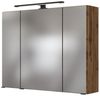 LED- Spiegelschrank 80 cm MANLY-03 Wotaneiche Nb. B/H/T: 80/64/20 cm Bild 3