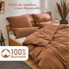 Blumtal Bettwäsche Bettwäsche aus 100% Baumwolle mit Kissenbezug, Oeko-TEX zertifizierte Bettwäsche in Leinen Optik Bild 2