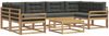 vidaXL Outdoor-Sofagarnitur mit Kissen 5 pcs Weiß und Anthrazit 3386131 Bild 2